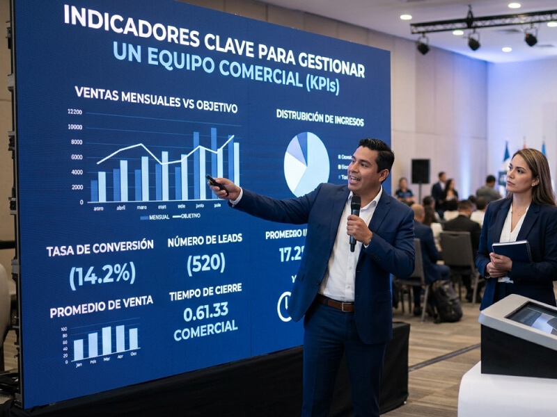 Indicadores clave para gestionar un equipo comercial