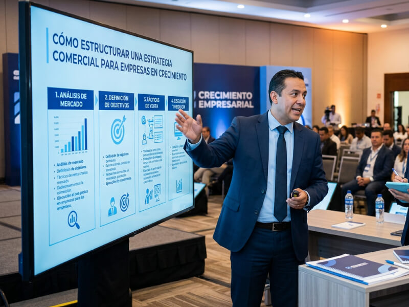 Cómo estructurar una estrategia comercial para empresas en crecimiento